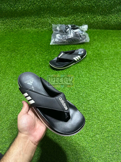 Adidas Flip Flop (Blk/White Stripes)