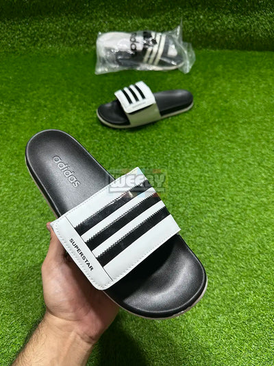 Adidas Superstar Slide (White Upper/Blk Stripes)