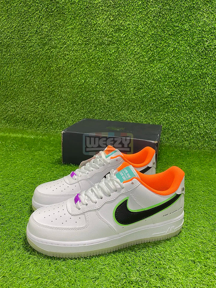 Air Force (Sole Glow) (Have A Good Day) (Orange) buy online Pakistan - Weeby Shoes