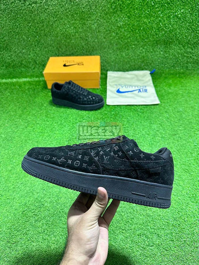 Air Force x LV (Suede Blk) (Special Box) (Premium Quality)
