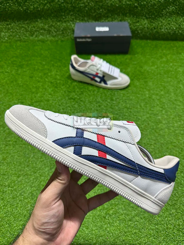 Asics Onitsuka Sneakers (Beige/Red/Blue Stripes) (Original Quality 1:1)