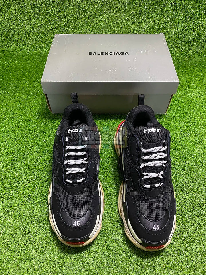 Balenciaga Triple S (Blk/W) (Premium Quality) buy online Pakistan - Weeby Shoes