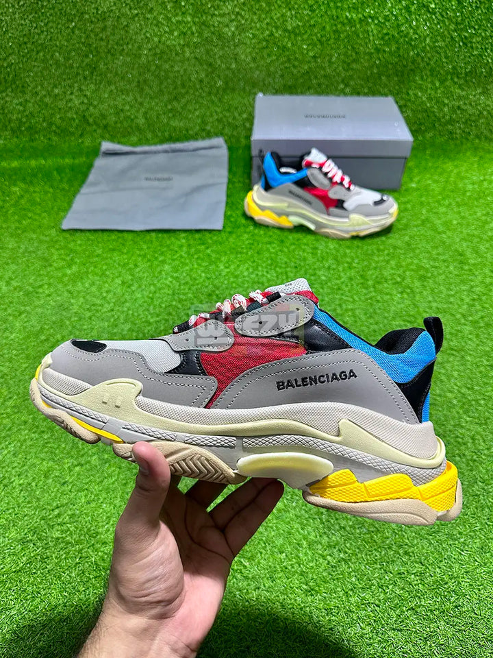 Buy Balenciaga Triple S Blue Red Premium Quality Online in Pakistan Best Balenciaga Triple S Blue Red Premium Quality Prices in Pakistan Weeby Shoes