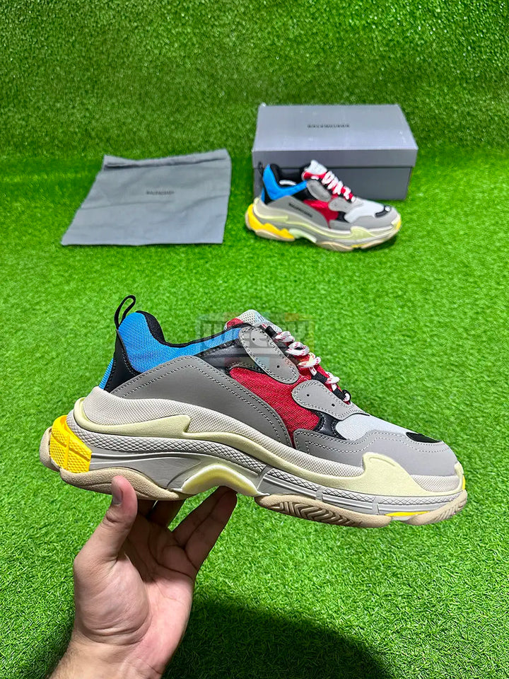 Balenciaga Triple S (Blue/Red) (Premium Quality) buy online Pakistan - Weeby Shoes