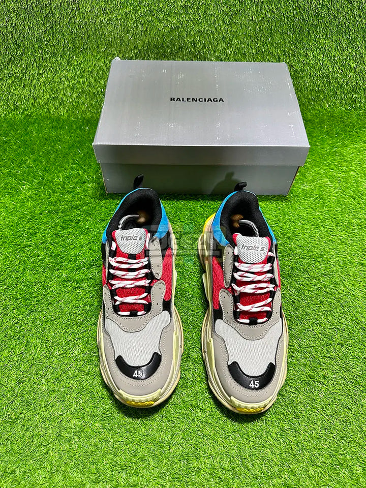 Balenciaga Triple S (Blue/Red) (Premium Quality) buy online Pakistan - Weeby Shoes