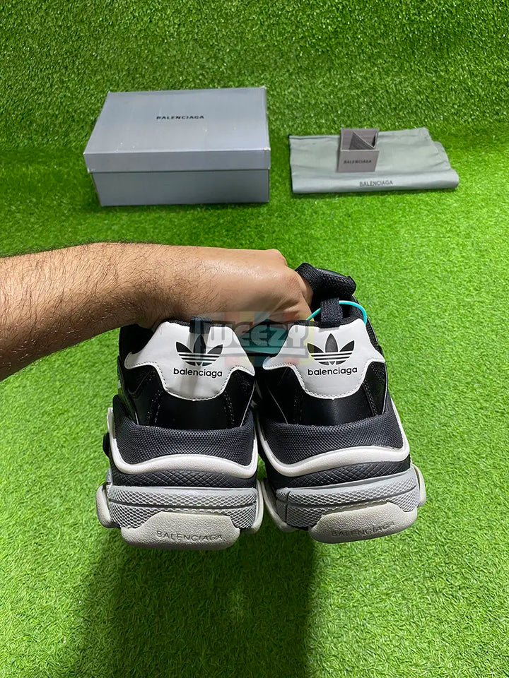 Balenciaga Triple S x Adidas (Blk/W) (Premium Quality) buy online Pakistan - Weeby Shoes