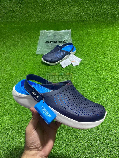 Crocs LiteRide Clogs (Blue/W) (Super Soft)