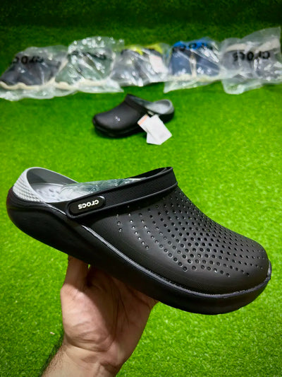 Crocs LiteRide Clogs (Black Mode) (Super Soft) (Original Quality 1:1)