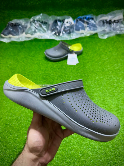 Crocs LiteRide Clogs (Graphite Volt) (Super Soft) (Original Quality 1:1)
