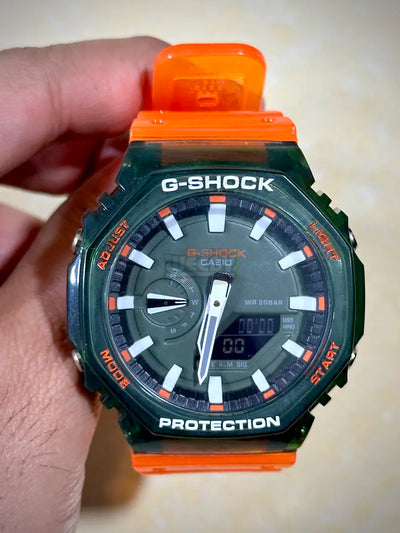G-Shock 2100 (Gr/Trans Orng)