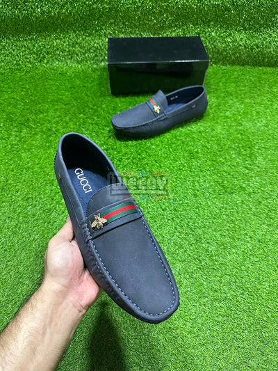 GC (Suede) (Bee) (N Blue) (36-5) Loafers