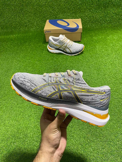 Gel-Kayano 29 (Grey/W/Yellow) (Original Quality 1:1)