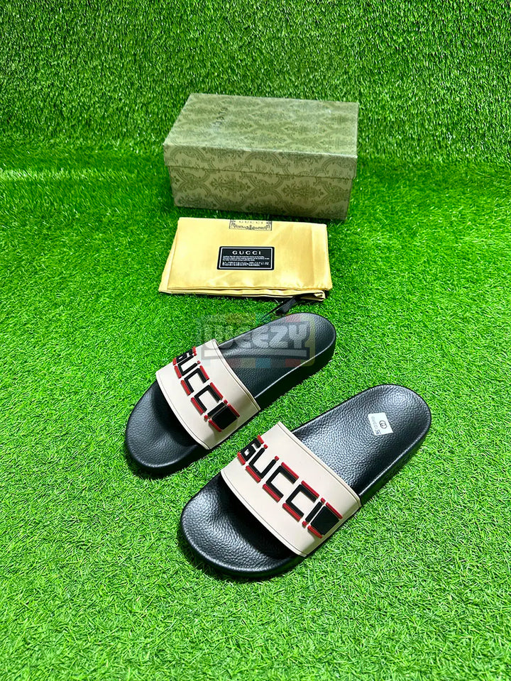 Gucci G8 Slide (Wording) (1:1 Batch) buy online Pakistan - Weeby Shoes