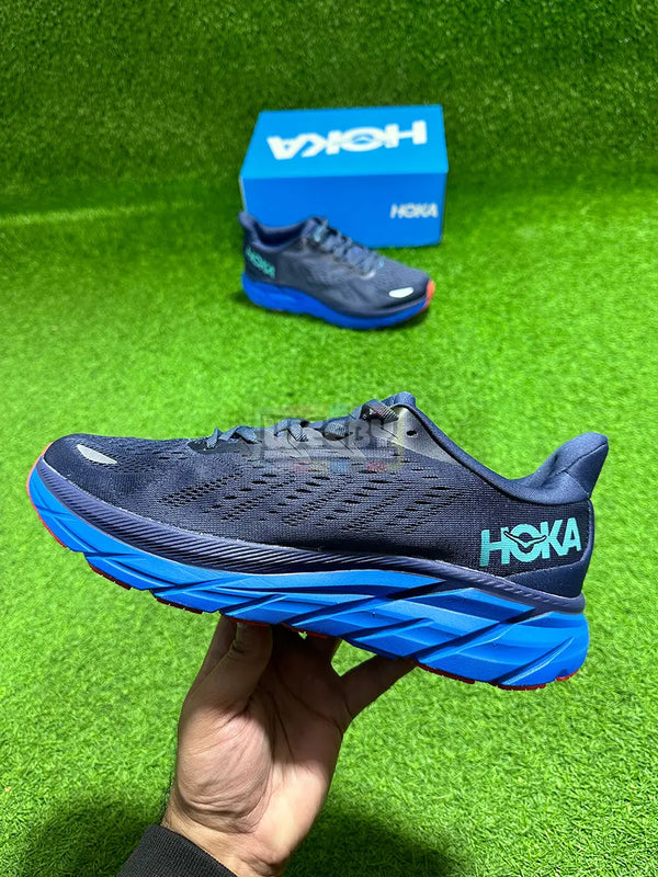 Hoka Clifton 8 (Gr/Blue) (Premium Quality) buy online Pakistan - Weeby Shoes