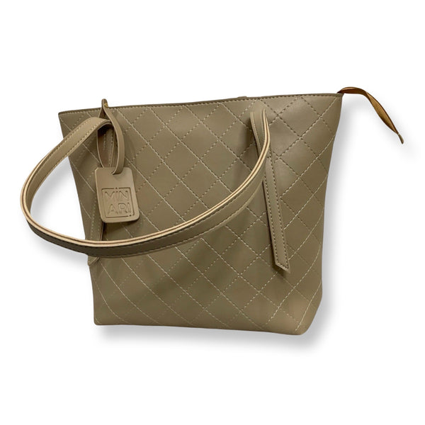 Sofia Beige Shoulder Tote Bag
