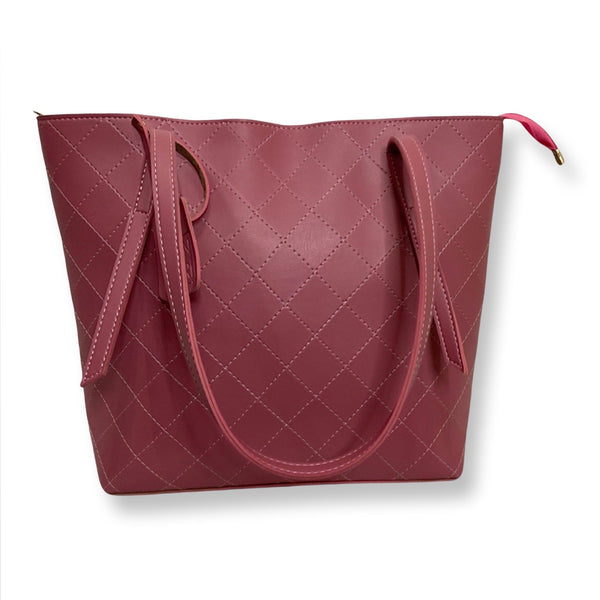 Sofia Pink Shoulder Tote Bag