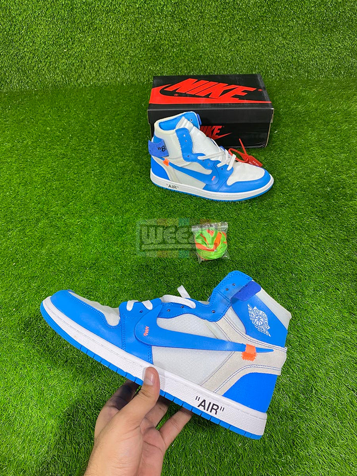 Jordan 1 x Off White (Blue) buy online Pakistan - Weeby Shoes