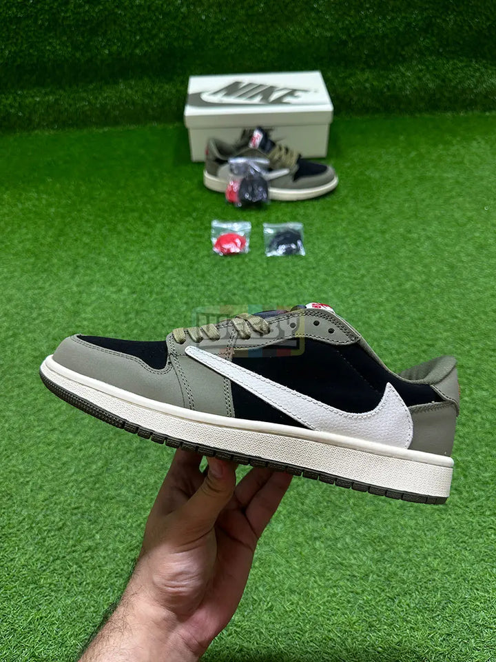 J1 x Travis Scott (Blk Olive G) (Low)(Premium Quality) buy online Pakistan - Weeby Shoes