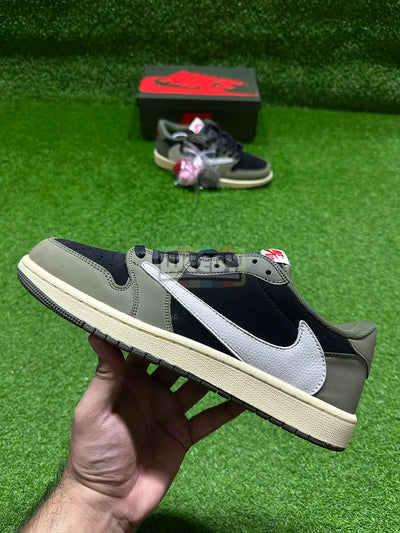 J1 (L) x Travis Scott (Blk Olive G) (Suede Edition) (Premium Quality)