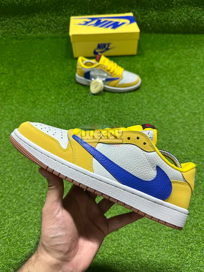 J1 (Low) x Travis Scott (Canary Y) (Suede Edition) (Original Quality 1:1)