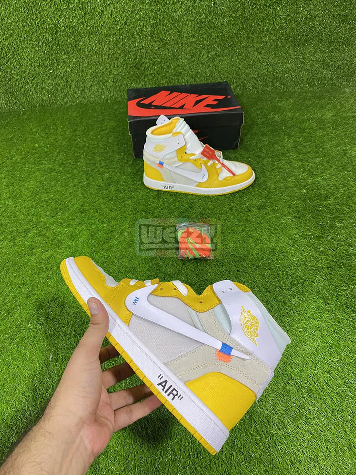 Jordan 1 x Off White (Canary Yellow) buy online Pakistan - Weeby Shoes