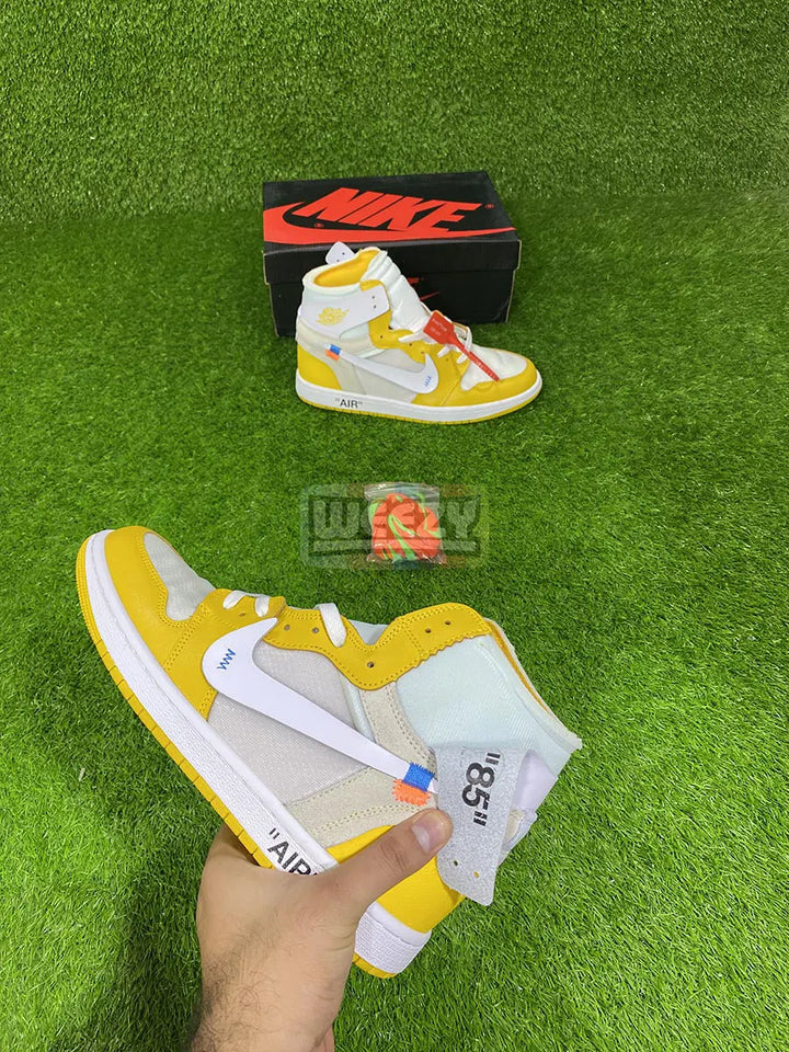 Jordan 1 x Off White (Canary Yellow) buy online Pakistan - Weeby Shoes