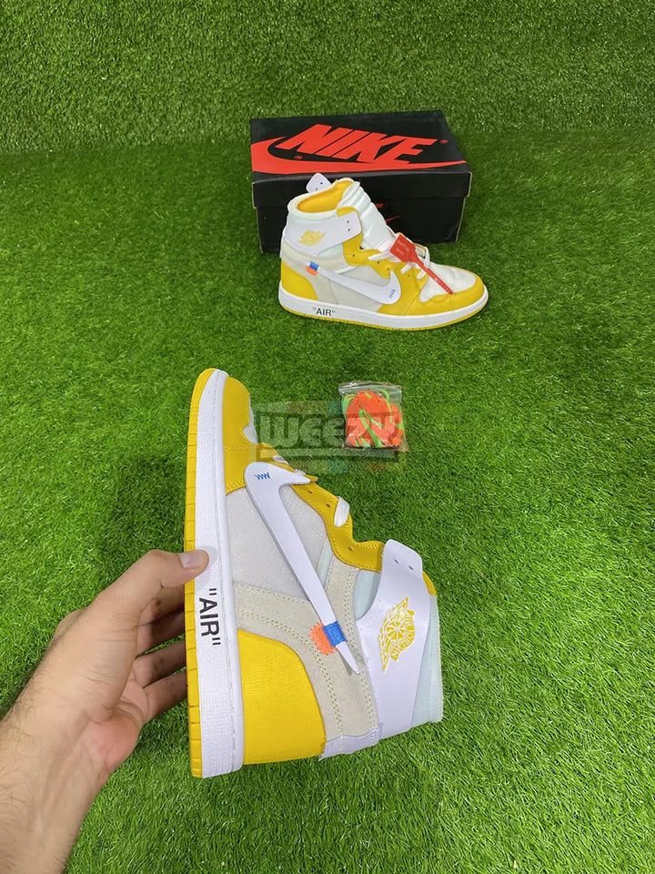 Jordan 1 x Off White (Canary Yellow) buy online Pakistan - Weeby Shoes