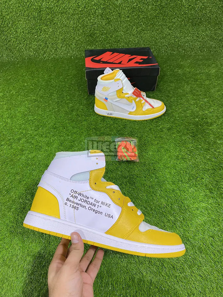 Jordan 1 x Off White (Canary Yellow) buy online Pakistan - Weeby Shoes