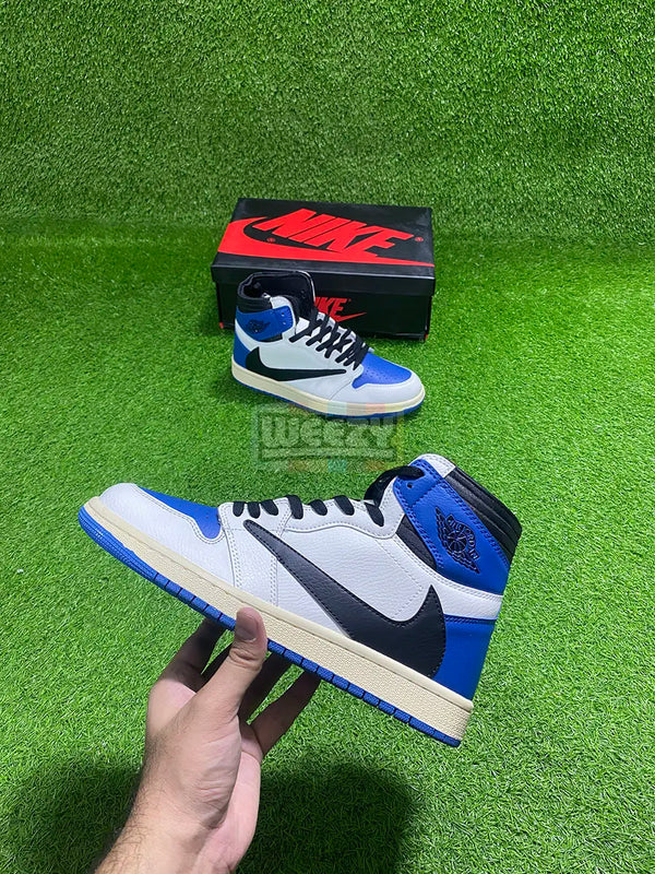 Jordan 1 x Travis Scott x Fragment (Blue) buy online Pakistan - Weeby Shoes