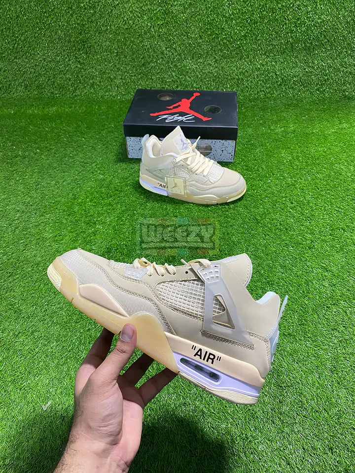 Jordan 4 x Off White (Sail) (Premium Quality) buy online Pakistan - Weeby Shoes