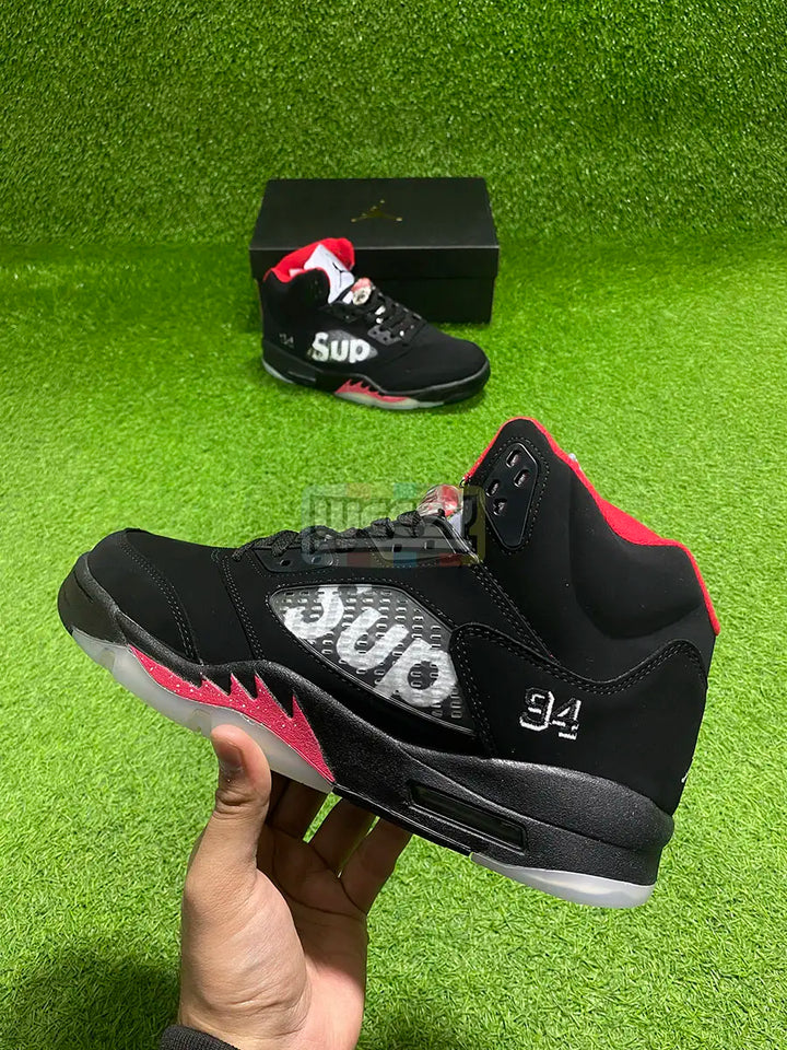 Jordan 5 x Supreme (Blk) (Reflective) buy online Pakistan - Weeby Shoes