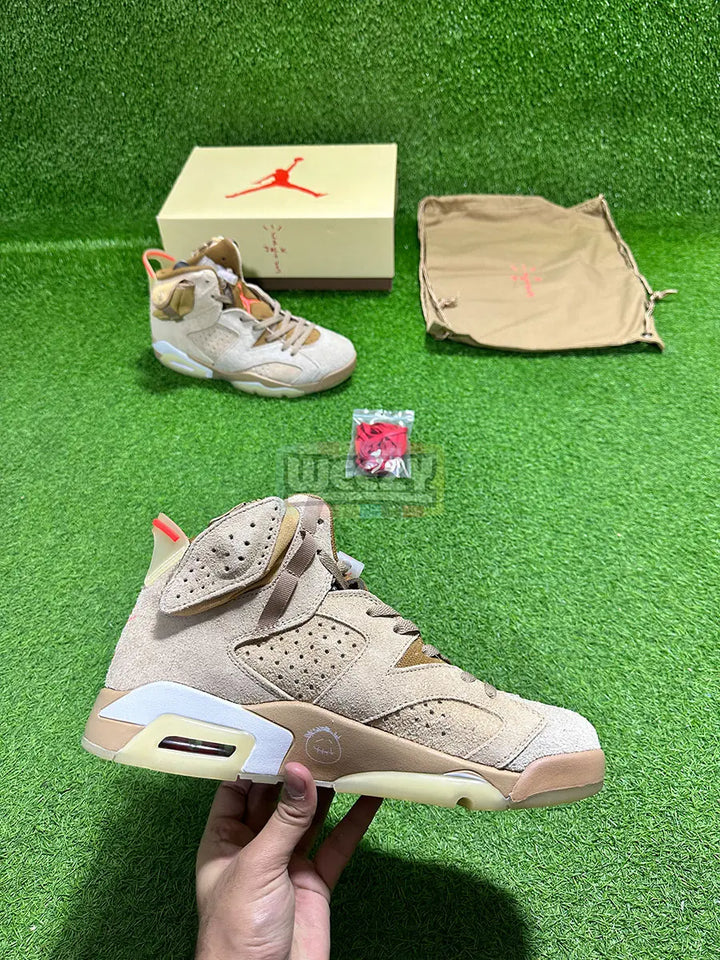 Jordan 6 x Travis Scott (Khaki) (Suede Edition) (Original Quality 1:1) buy online Pakistan - Weeby Shoes