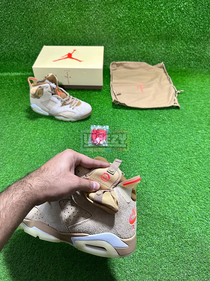 Jordan 6 x Travis Scott (Khaki) (Suede Edition) (Original Quality 1:1) buy online Pakistan - Weeby Shoes