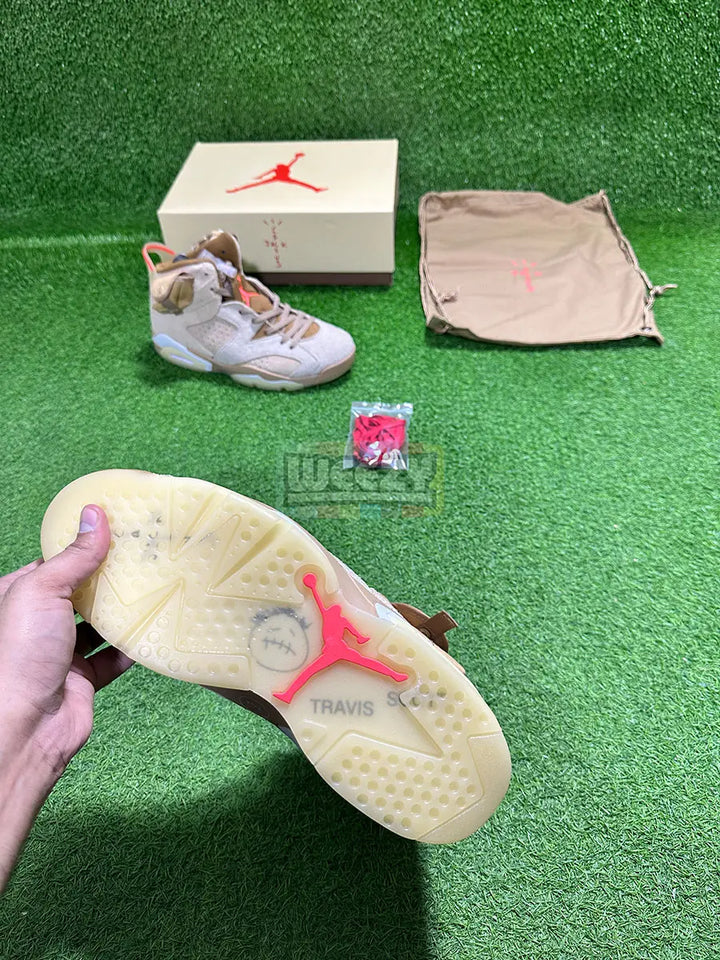 Jordan 6 x Travis Scott (Khaki) (Suede Edition) (Original Quality 1:1) buy online Pakistan - Weeby Shoes