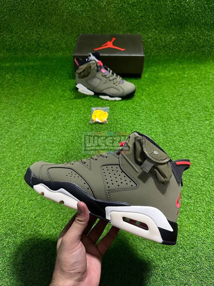 Jordan 6 x Travis Scott (Olive) (Premium Quality) buy online Pakistan - Weeby Shoes