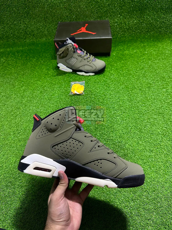 Jordan 6 x Travis Scott (Olive) (Premium Quality) buy online Pakistan - Weeby Shoes