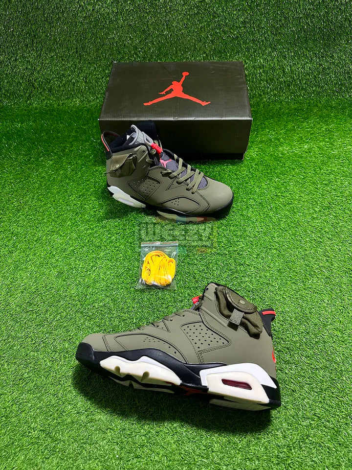 Jordan 6 x Travis Scott (Olive) (Premium Quality) buy online Pakistan - Weeby Shoes