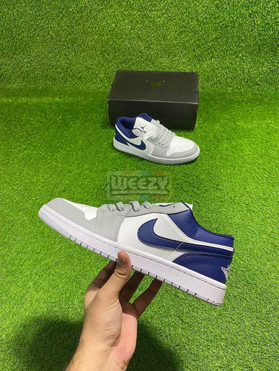 Jordan (low) (Blue Heel) (Grey/Blue)