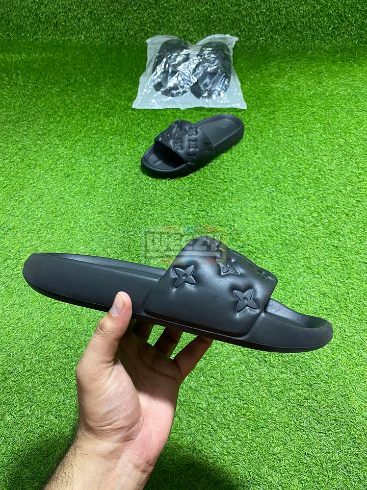 LV Slide (T Blk) (Premium Batch) buy online Pakistan - Weeby Shoes