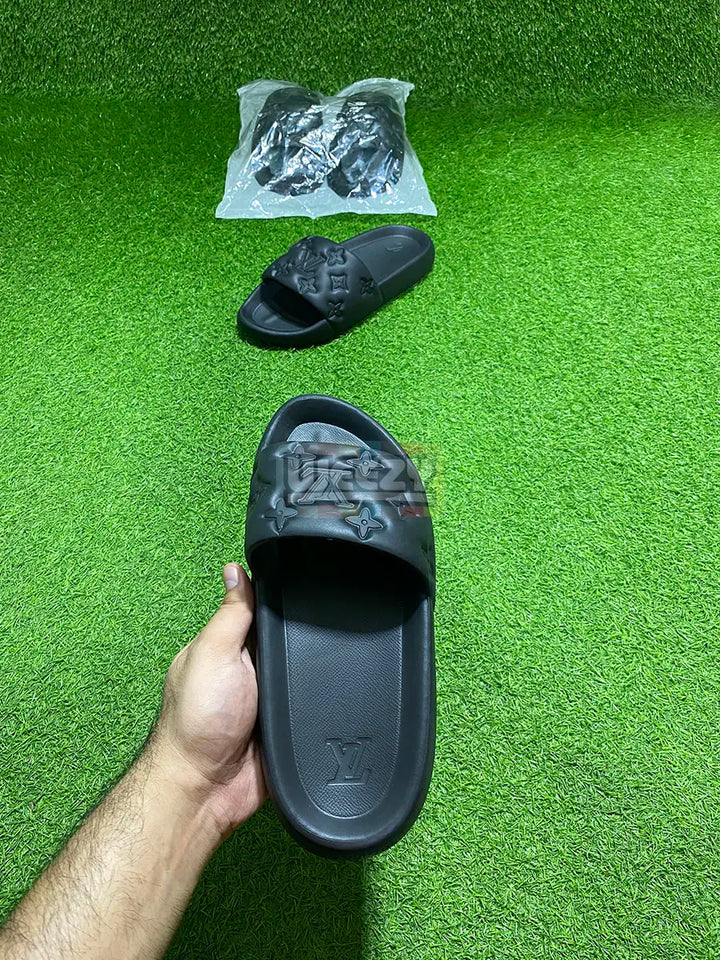 LV Slide (T Blk) (Premium Batch) buy online Pakistan - Weeby Shoes