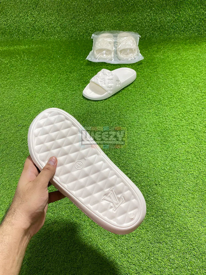 LV Slide (White) (Premium Batch) buy online Pakistan - Weeby Shoes