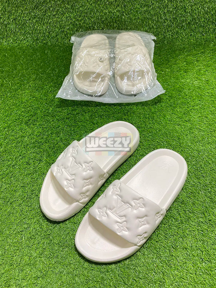 LV Slide (White) (Premium Batch) buy online Pakistan - Weeby Shoes