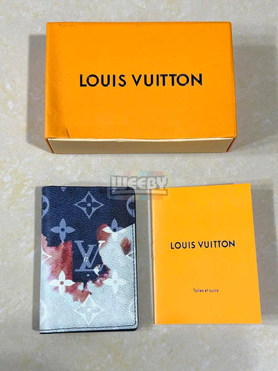 LV (Bleached Ink Blue) Pocket Card Holder (Original Quality 1:1)