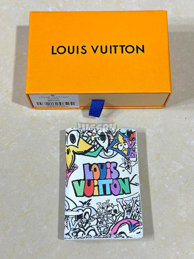 LV (Comic Canvas) Pocket Card Holder (Original Quality 1:1)