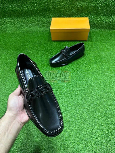 LV Loafers (Black) (Premium Quality)
