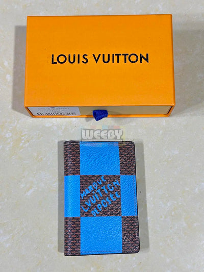 LV (Pop Blue) Pocket Card Holder (Original Quality 1:1)