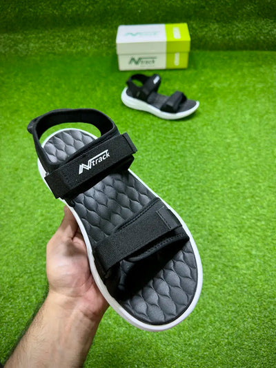 N Track Sandals (Blk/W)