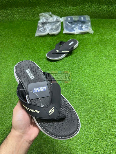 Skechers Flip Flop (BlK/W)