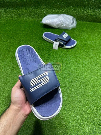 Skechers Slides (Blue) (Premium Quality)