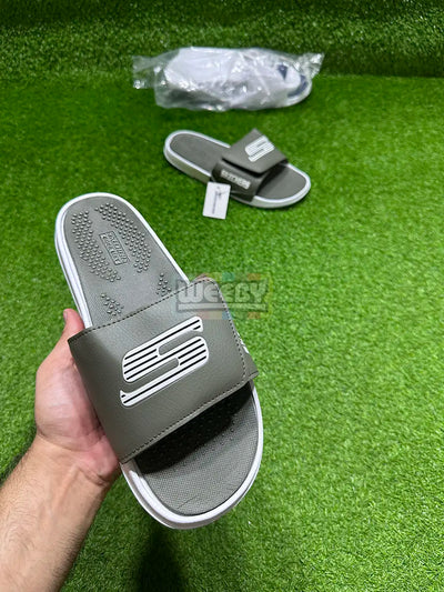 Skechers Slides (Olive) (Premium Quality)